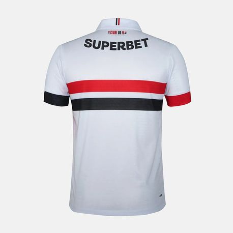 CAMISA MASC SPFC HOME 2024 TORCEDOR MT830476 BCO/VERM/PTO P