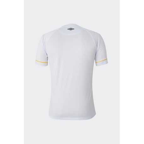 CAMISA MASC  UMBRO SANTOS OFICIAL 1 2023 (CLASSIC U31S01701 BRANCO/BRANCO/AMARELO P