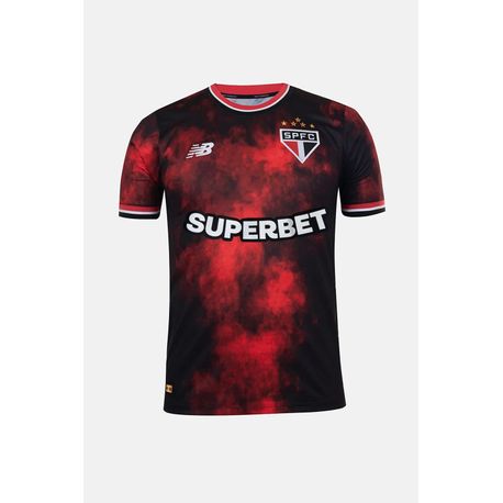 CAMISA COMEMORATIVA SPFC 2024 TORCEDOR  PTO/VERM GG