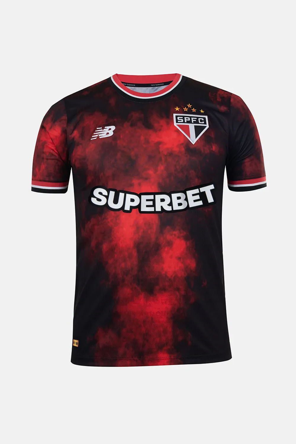 CAMISA COMEMORATIVA SPFC 2024 TORCEDOR  PTO/VERM GG
