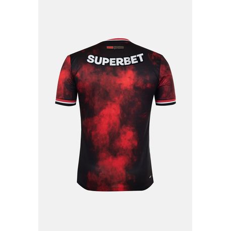 CAMISA COMEMORATIVA SPFC 2024 TORCEDOR  PTO/VERM GG