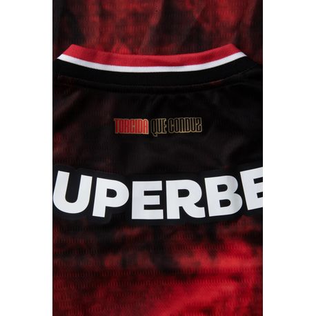 CAMISA COMEMORATIVA SPFC 2024 TORCEDOR  PTO/VERM GG