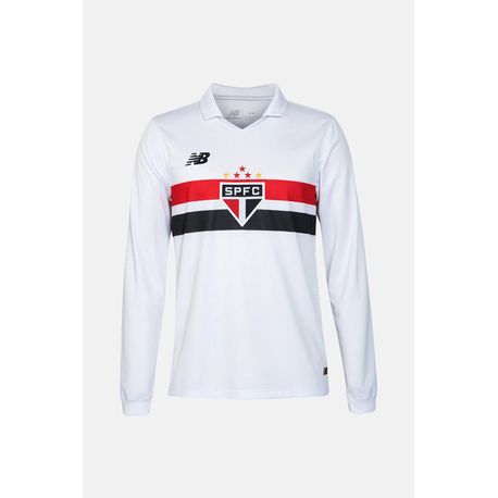 CAMISA ML MASC  NB HOME SPFC MT830496 BRANCO/VERMELHO GG