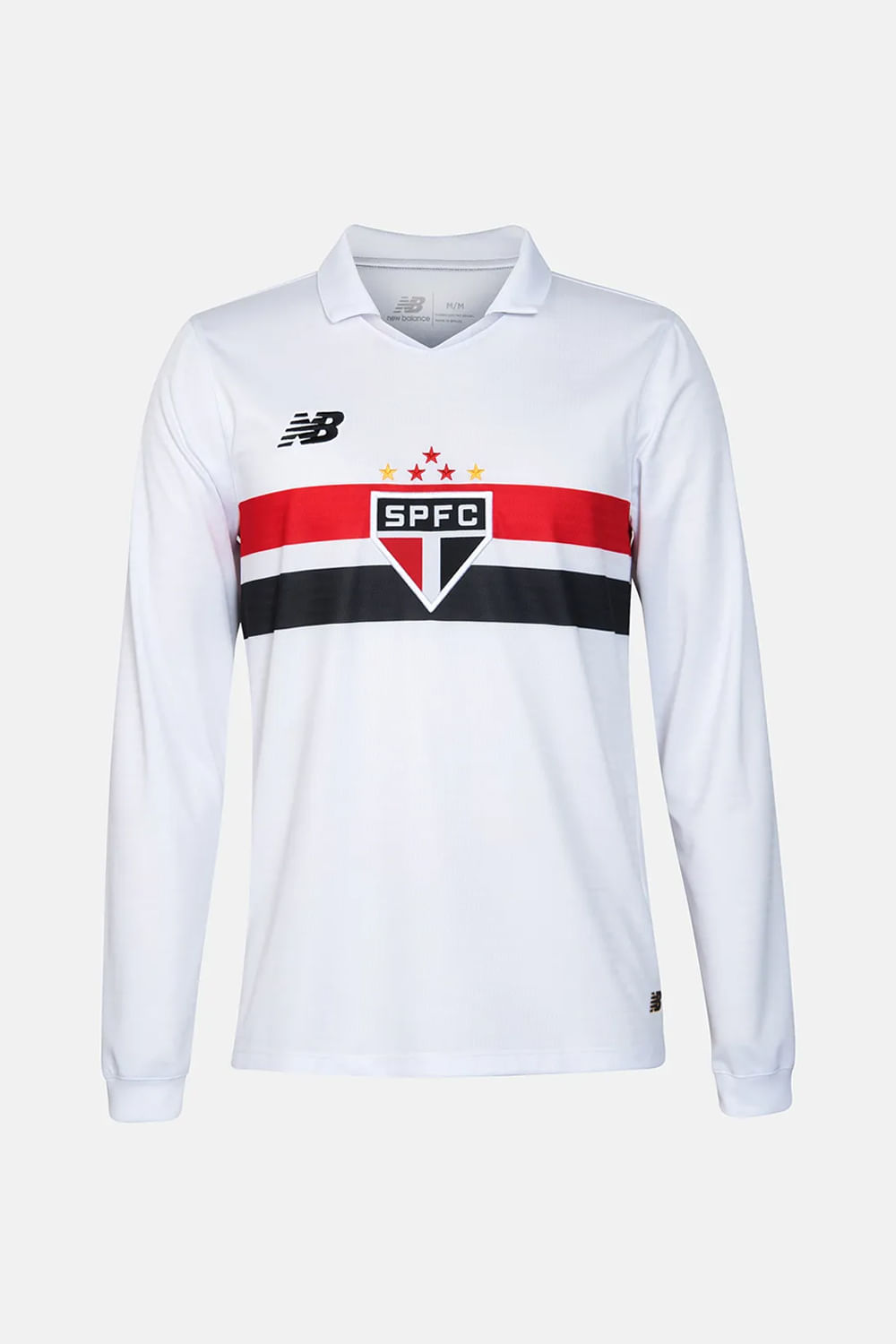 CAMISA ML MASC  NB HOME SPFC MT830496 BRANCO/VERMELHO GG
