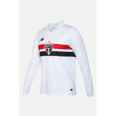CAMISA ML MASC  NB HOME SPFC MT830496 BRANCO/VERMELHO GG