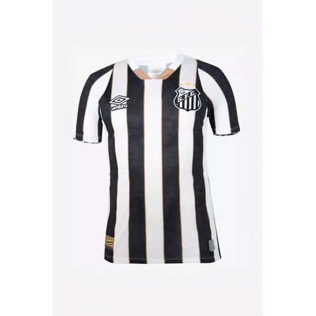 CAMISA SANTOS S OF  2 2024 TORCEDOR S/N U31S02641 PTO/BCO GG