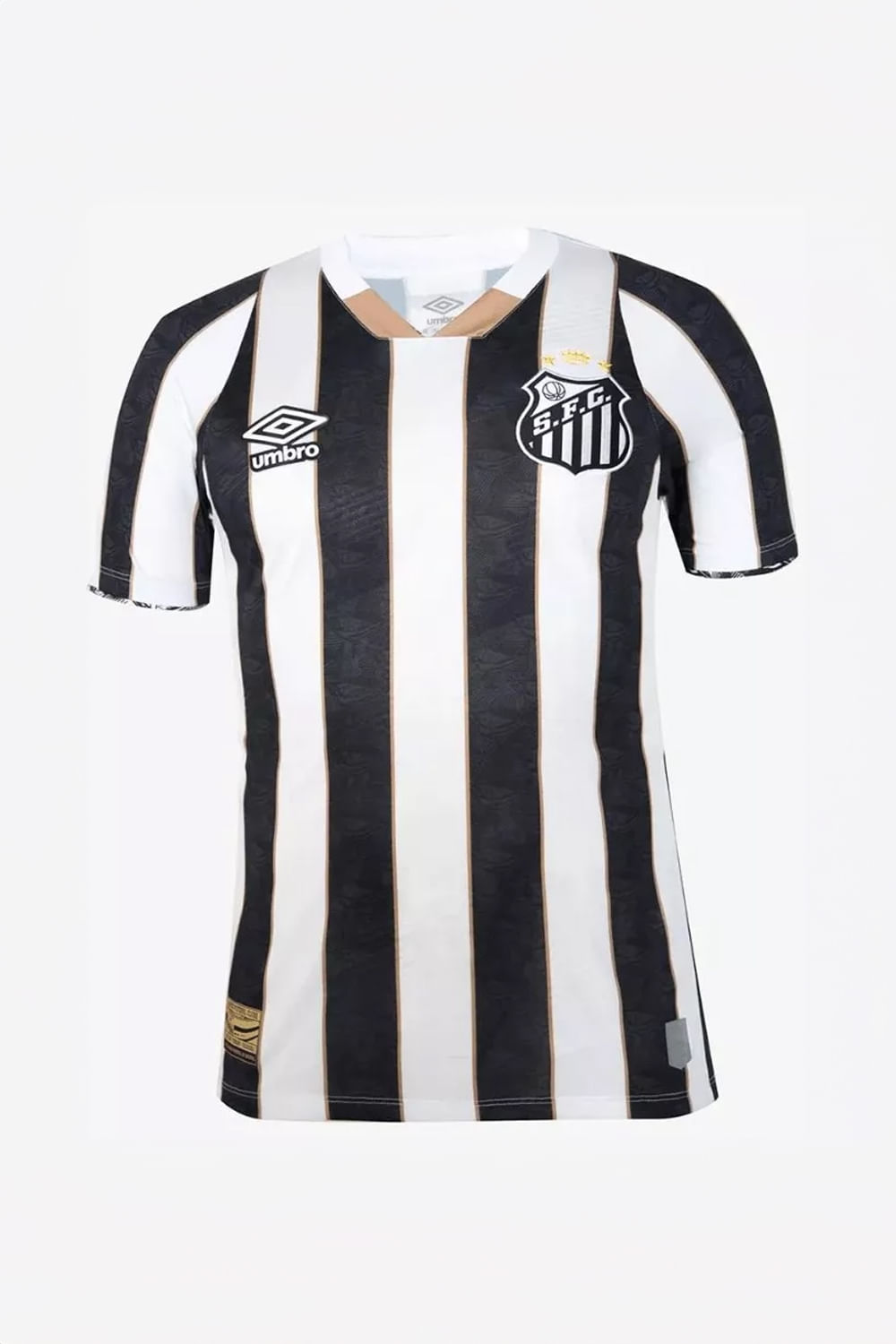 CAMISA SANTOS S OF  2 2024 TORCEDOR S/N U31S02641 PTO/BCO GG