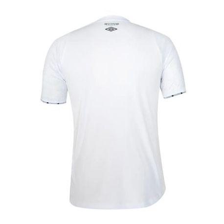 CAMISA MASC  UMBRO SANTOS OF  1 2024 TORCEDOR S/N U31S02633 BCO/PTO/BCO GG