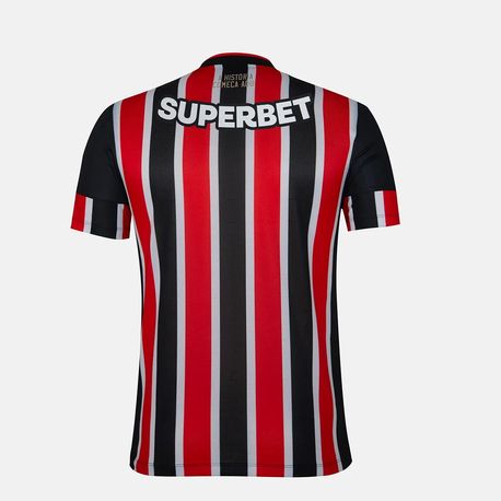 CAMISA MASC  NB AWAY SPFC 2024 JOGADOR MT830480 VERM/BCO/PTO GG
