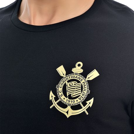 CAMISETA SCCP ALGODÃO 301331 PRETO M