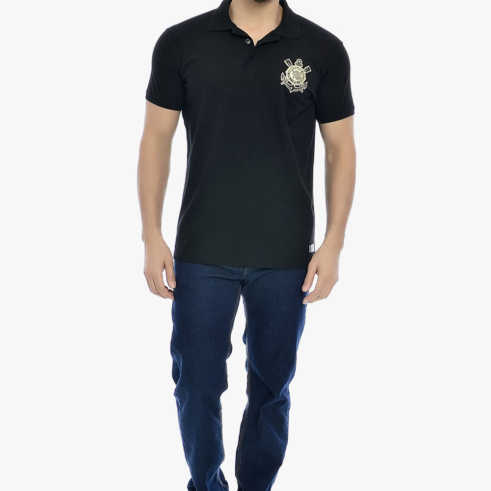 CAMISA POLO SCCP 301411 PRETO GG