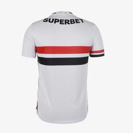 CAMISA MASC  NB TORCEDOR MT-831813 BCO/VERM/PTO P