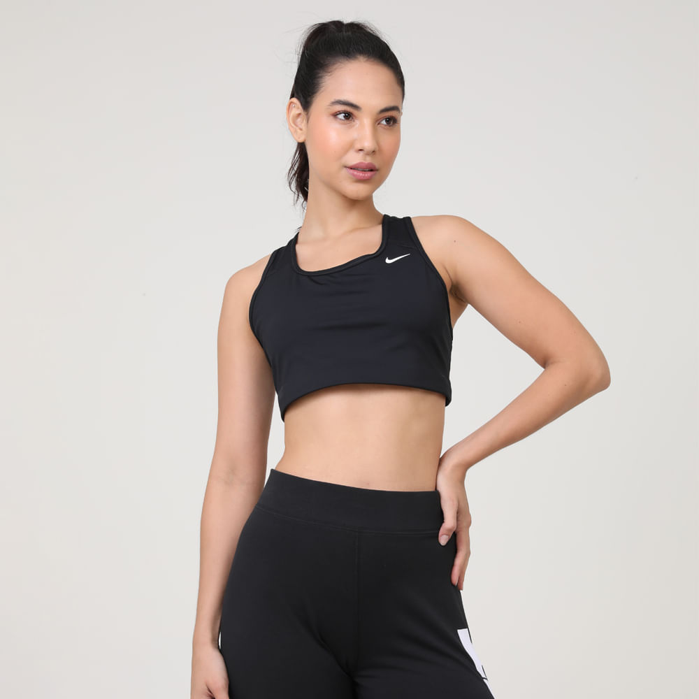 TOP SWOOSH BRA NON PAD BV3630-010 010-BLACK/WHITE P
