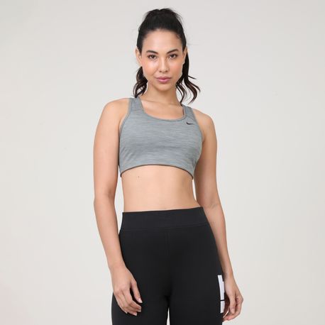 TOP SWOOSH BRA NON PAD BV3630-084 084-SMOKE GREY/BLK P