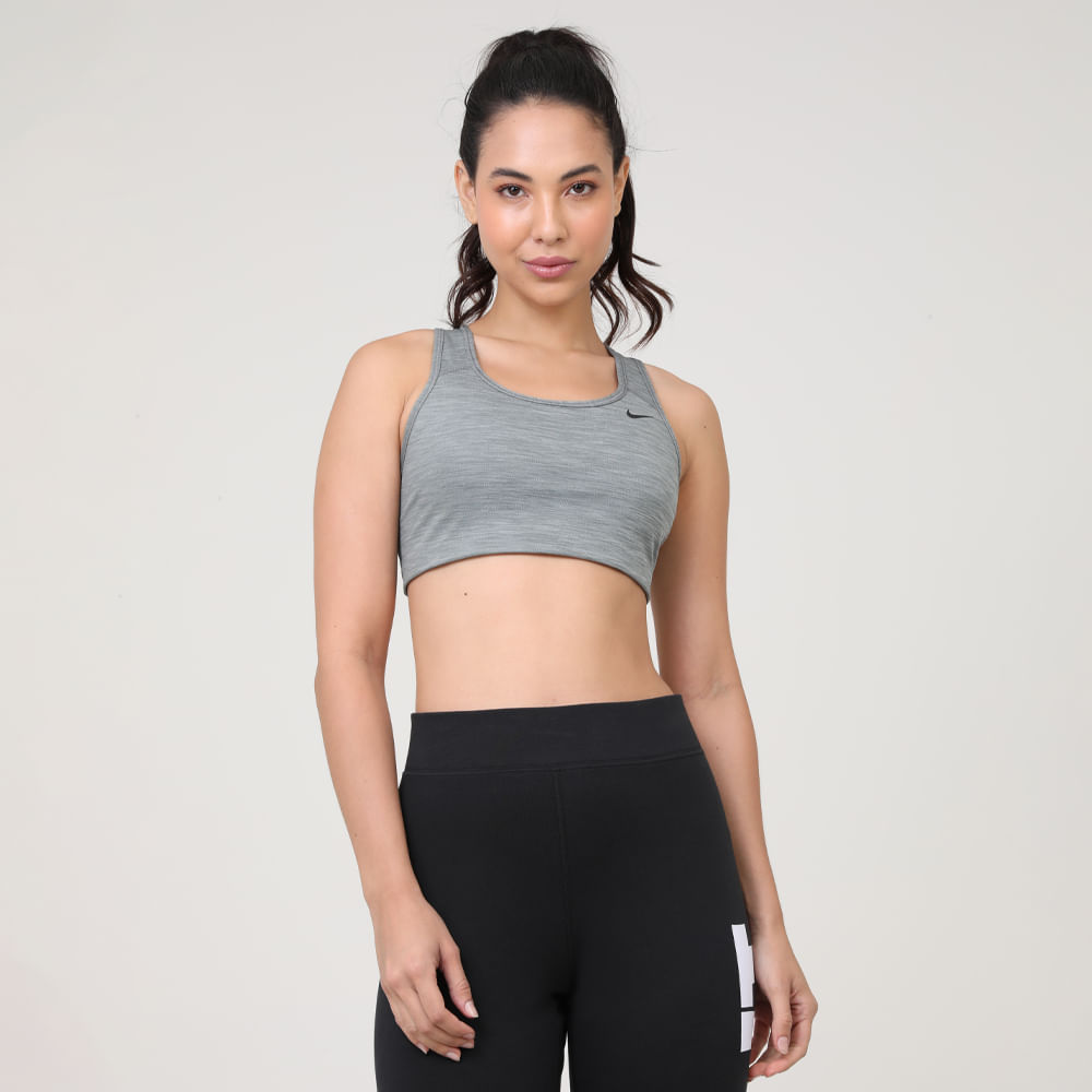 TOP SWOOSH BRA NON PAD BV3630-084 084-SMOKE GREY/BLK P