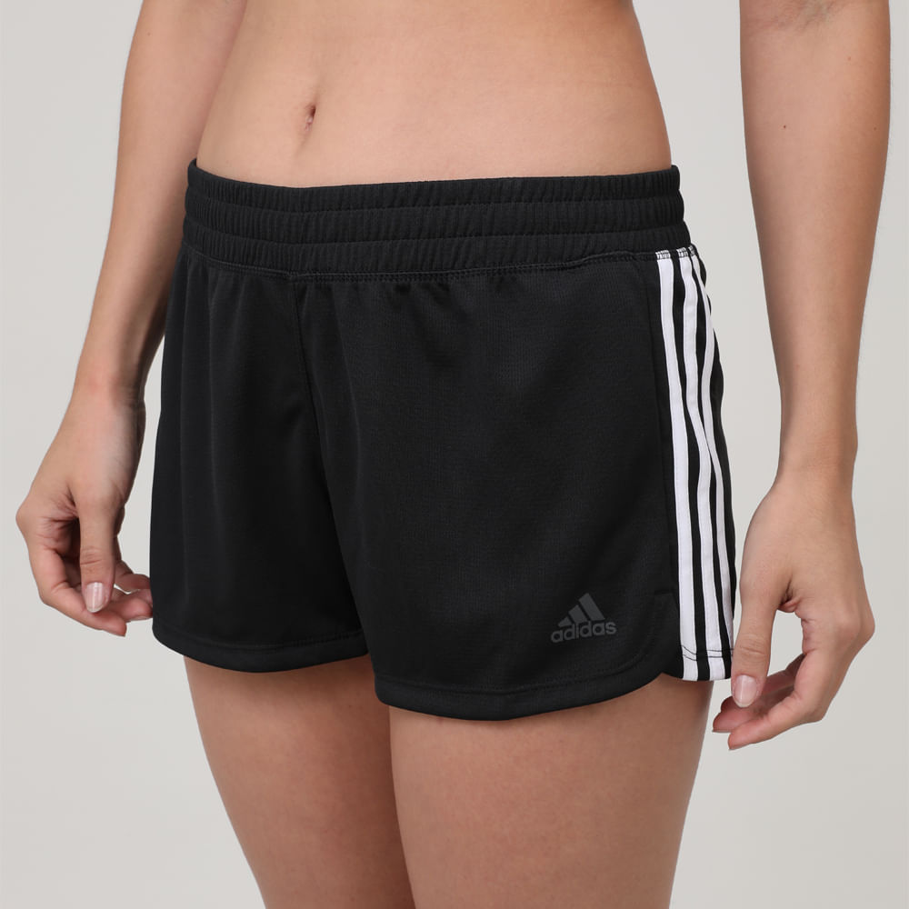 SHORTS PACER 3 LISTRAS KNIT DU3502 BLACK/WHITE G
