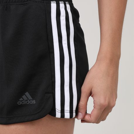 SHORTS PACER 3 LISTRAS KNIT DU3502 BLACK/WHITE G