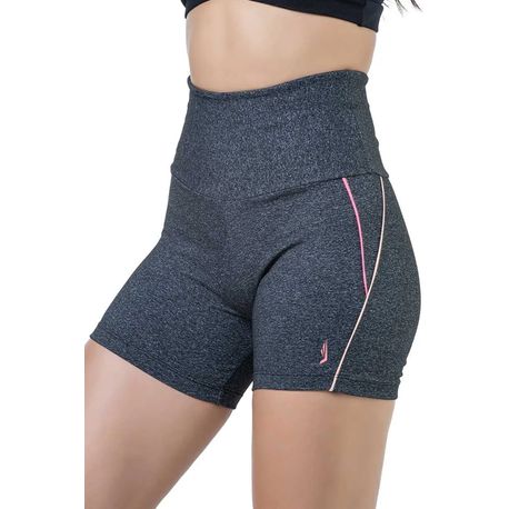 SHORT FITNESS 129266 MESCLA ESC/ROSA/NUDE P
