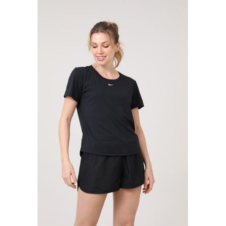 CAMISETA MANGA CURTA W NK ONE DF SS STD TOP DD0638-010 BLACK/WHITE G
