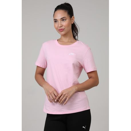 CAMISETA MANGA CURTA W NSW TEE CLUB DX7902-691 691-MED SOF PK/(WHT) G
