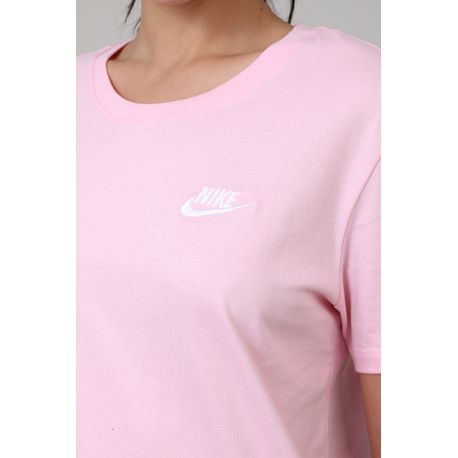 CAMISETA MANGA CURTA W NSW TEE CLUB DX7902-691 691-MED SOF PK/(WHT) G