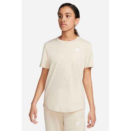 CAMISETA MANGA CURTA W NSW TEE CLUB DX7902-126 126-SANDDRIFT/(WHT) P