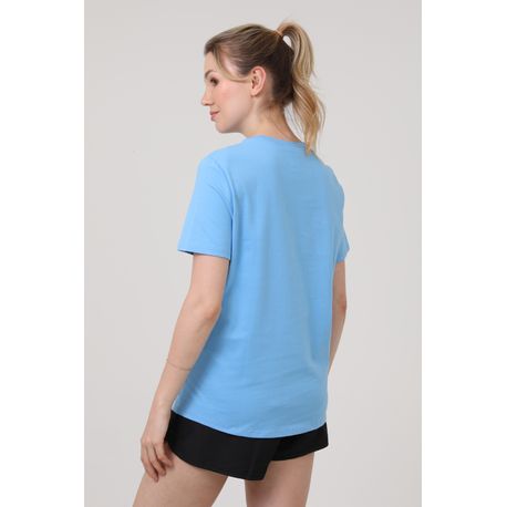 CAMISETA MANGA CURTA W NSW TEE CLUB DX7902-412 412-UNVST BLUE(WHT) P
