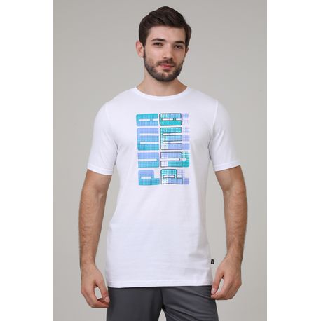 CAMISETA  PUMA CLASH GRAPHIC TEE 672788 03-WHITE P