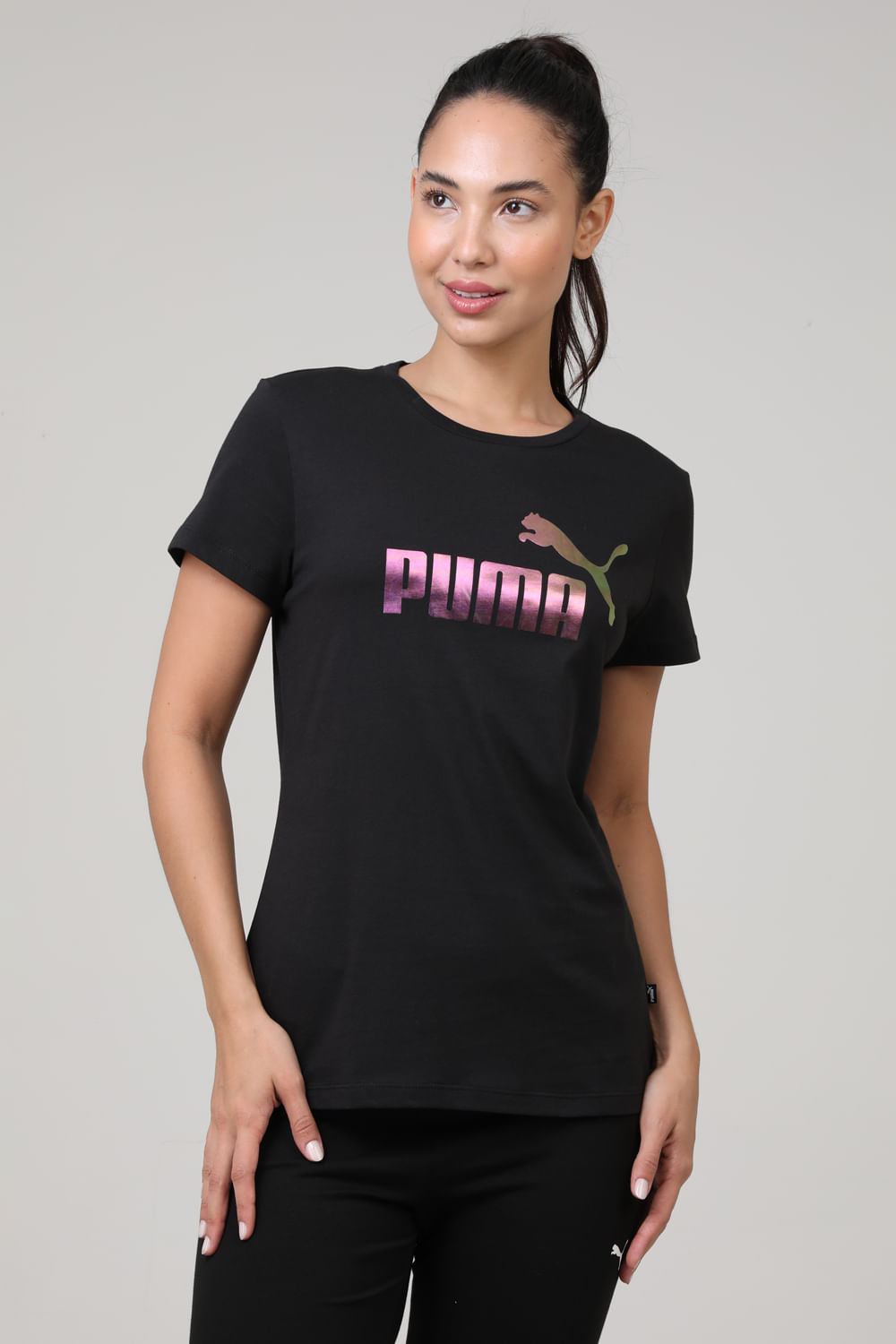 CAMISETA  ESS+ NOVA SHINE TEE 674448 01-BLACK P