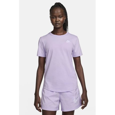 CAMISETA MANGA CURTA W NSW TEE CLUB DX7902-511 511-VIOLET MIST/(WHT) GG