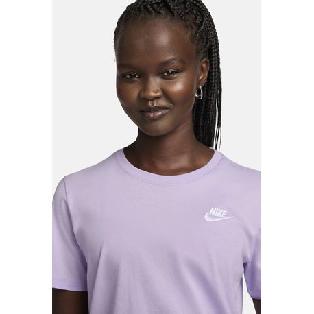 CAMISETA MANGA CURTA W NSW TEE CLUB DX7902-511 511-VIOLET MIST/(WHT) GG