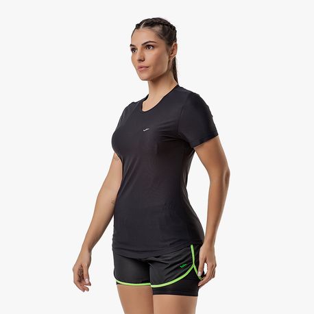 CAMISETA GOLA CARECA FEMININA 135 479 PRETO GG