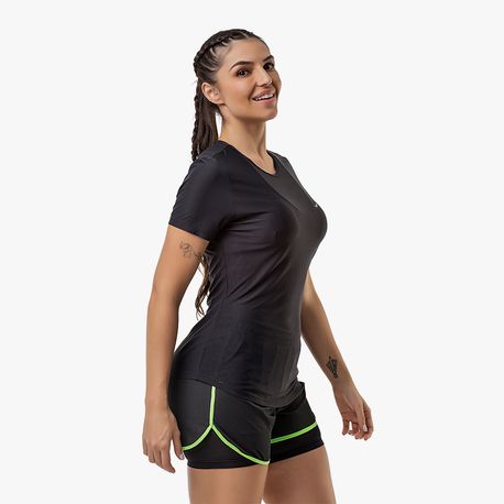 CAMISETA GOLA CARECA FEMININA 135 479 PRETO GG