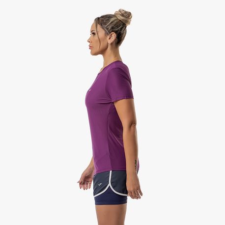 CAMISETA GOLA CARECA FEMININA 135 479 ROXO GG