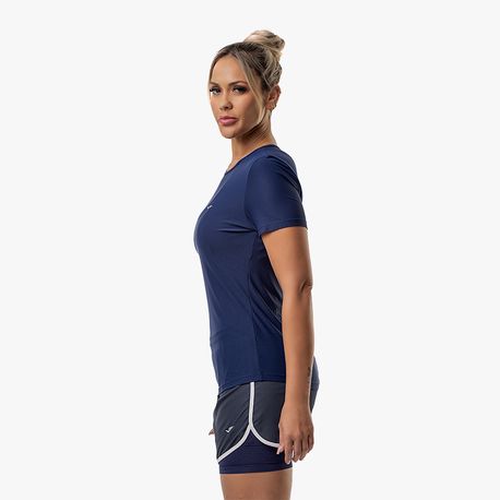CAMISETA GOLA CARECA FEMININA 135 479 MARINHO G