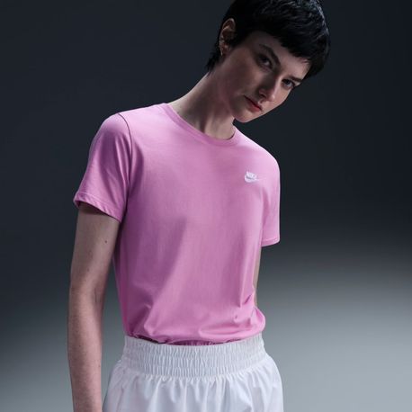 CAMISETA MANGA CURTA W NSW TEE CLUB DX7902-632 632-BEYOND PINK/(WHT) PP