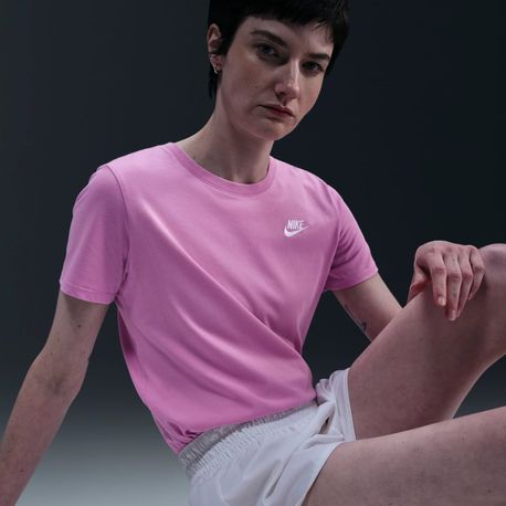 CAMISETA MANGA CURTA W NSW TEE CLUB DX7902-632 632-BEYOND PINK/(WHT) PP
