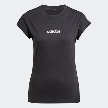 CAMISETA LOGO LINEAR FEMININA JC8238 BLACK/WHITE GG