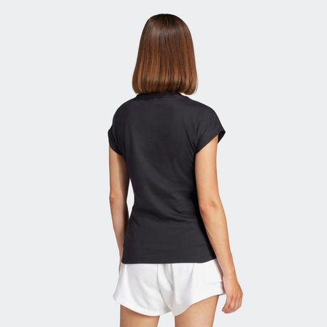 CAMISETA LOGO LINEAR FEMININA JC8238 BLACK/WHITE GG