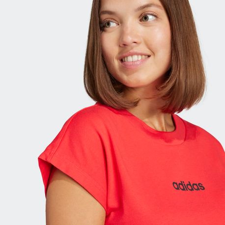 CAMISETA LOGO LINEAR FEMININA JG8661 PURRUB/BLACK GG