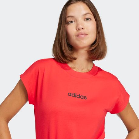 CAMISETA LOGO LINEAR FEMININA JG8661 PURRUB/BLACK GG