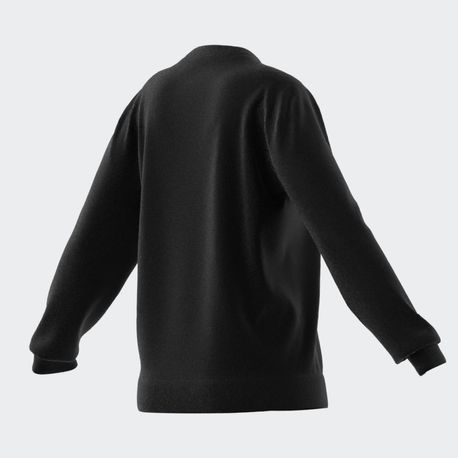MOLETOM LOGO LINEAR SEM CAPUZ IC6878 BLACK/WHITE GG
