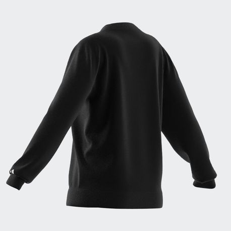 MOLETOM LOGO LINEAR SEM CAPUZ IC6878 BLACK/WHITE GG