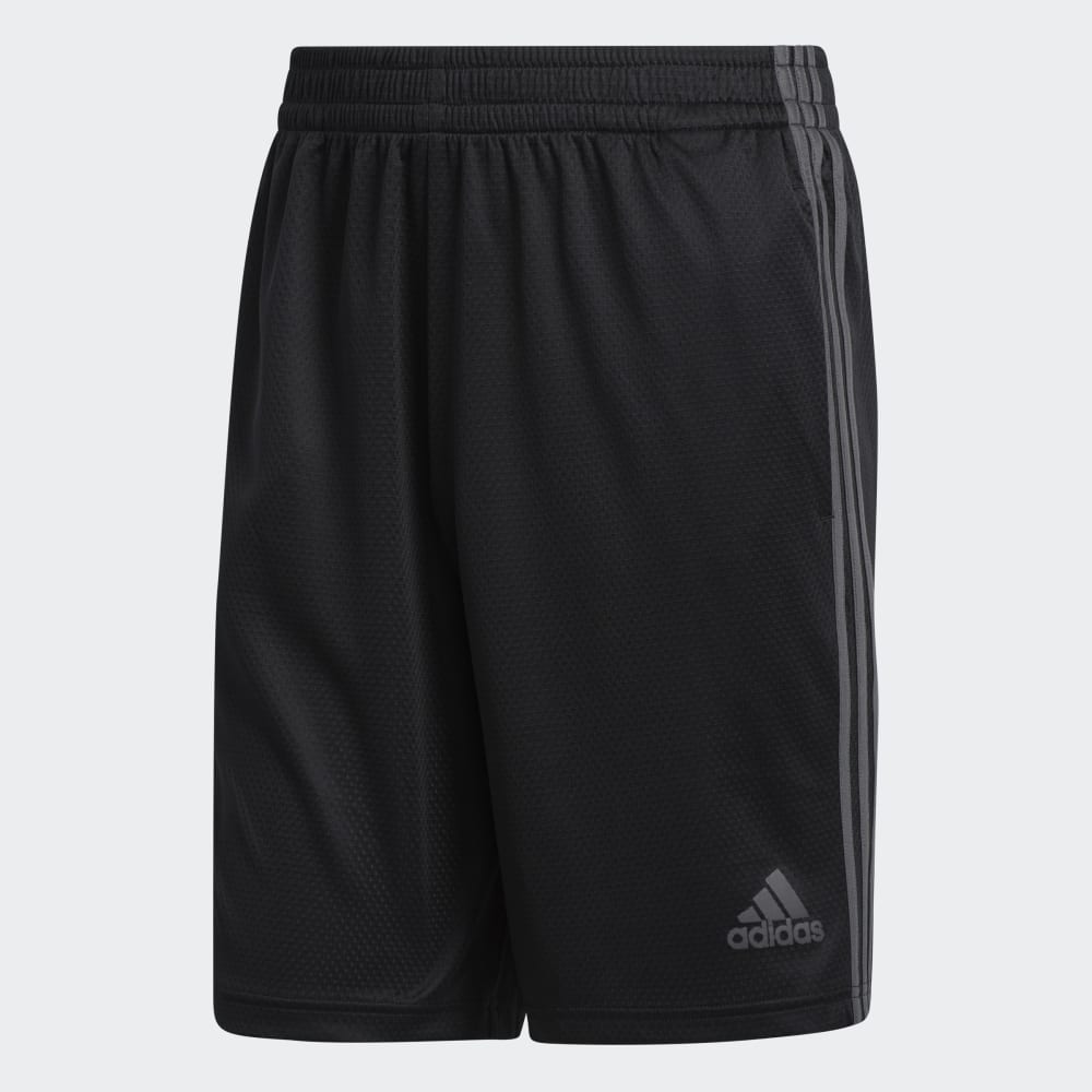 SHORTS 3 LISTRAS GL3415 BLACK/GRESIX GG