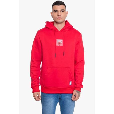 MOLETOM BULLS  MASC  FECHADO NB530 VERMELHO G