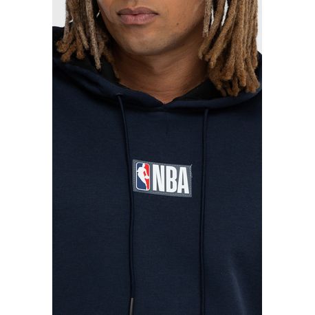 MOLETOM  NBA MASC  FECHADO NB532 PRETO GG