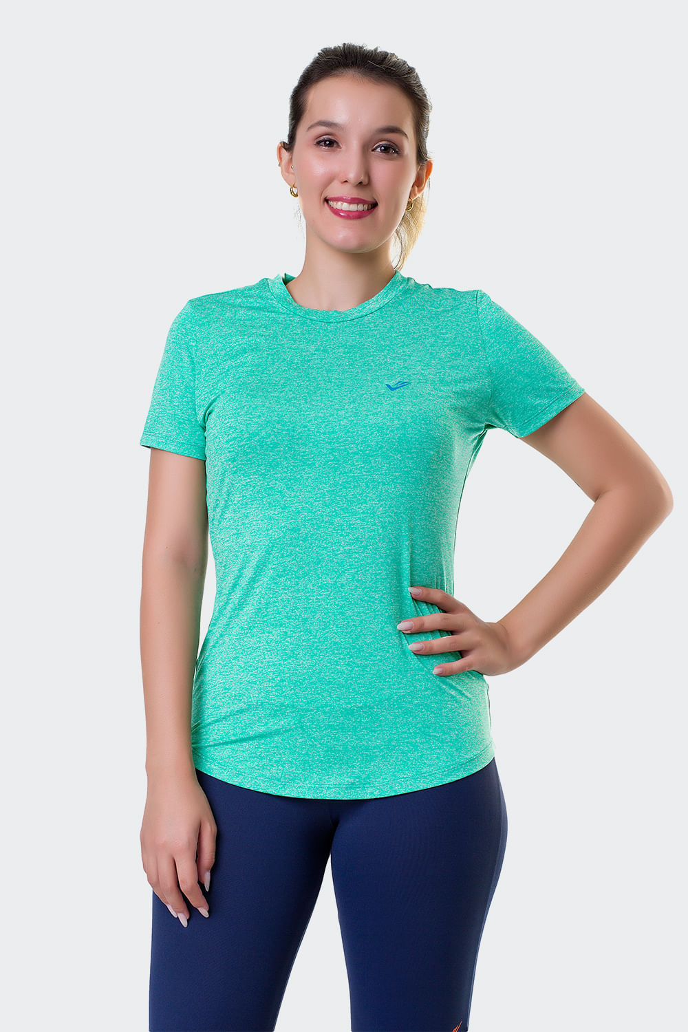 CAMISETA CATIONICA FEMININA 135430 TURQUEZA P