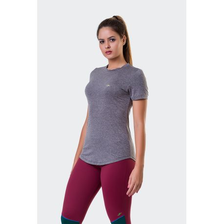 CAMISETA CATIONICA FEMININA 135430 MESCLA PRETO P