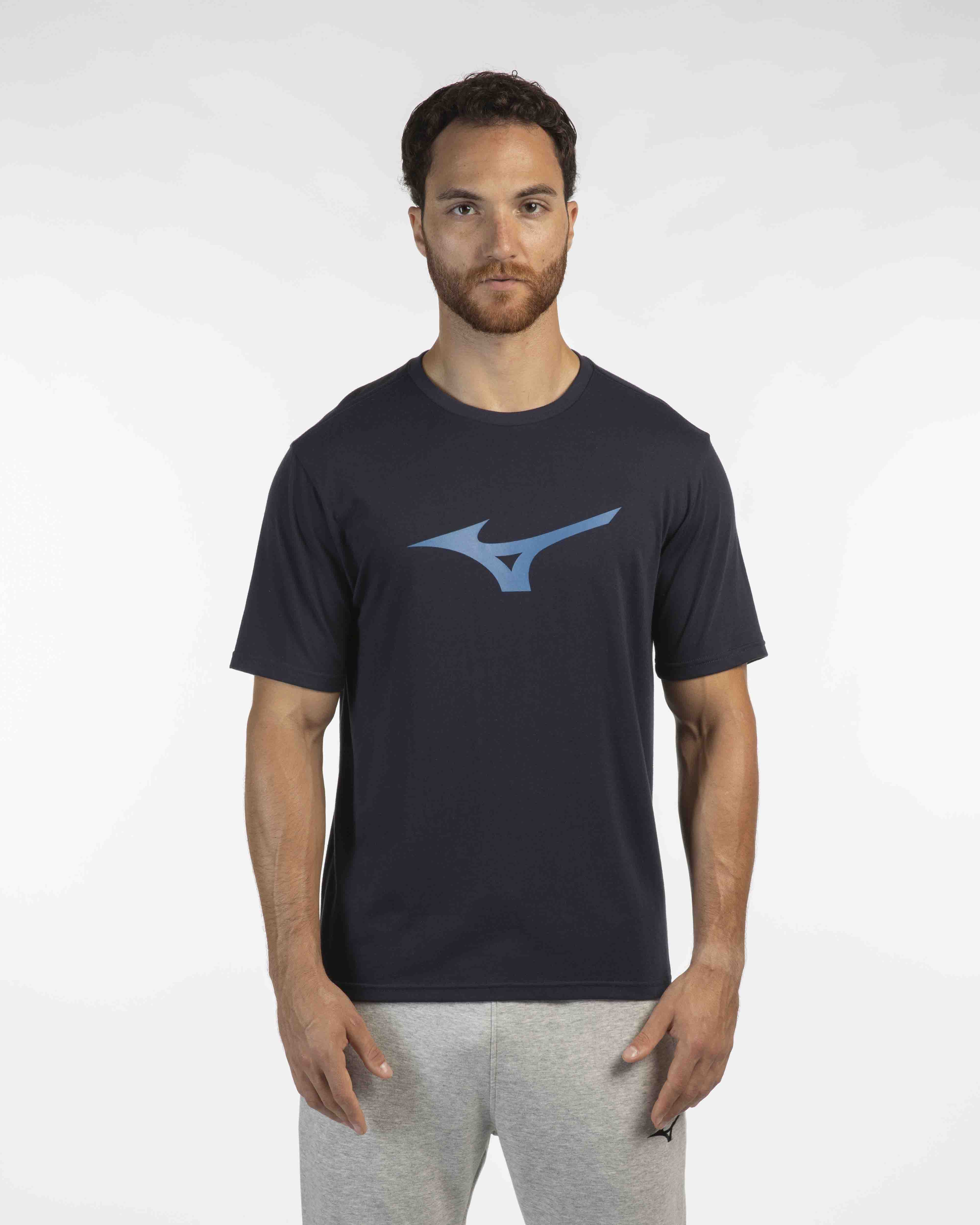 T-SHIRT MIZUNO BASIC BIG MIMSS4667 104-AZUL NOITE GG