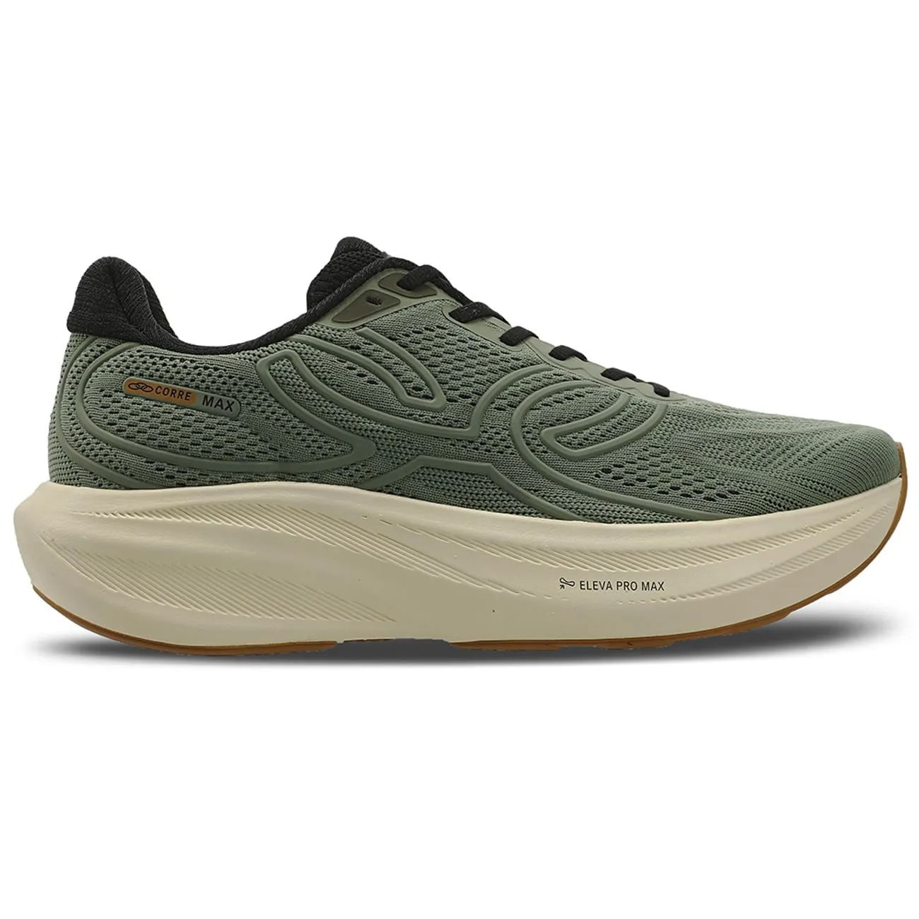 TENIS CORRE MAX 43758365 MILITAR/PRETO 36